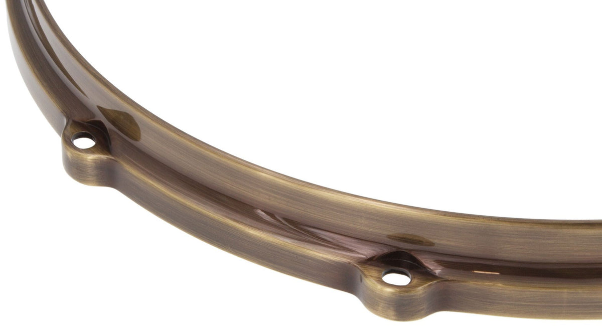 Hdc3-18-8Vbb 18" 8 Holes Black 3Mm Die Cast Drum Hoop Vintage Brushed Brass