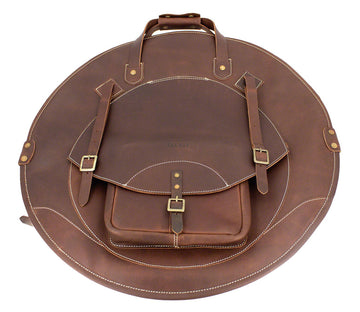 Borsa per Piatti in Pelle 24" Zaino - Marrone