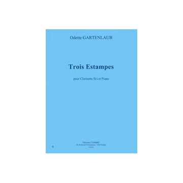 Gartenlaub - 3 Estampes - Clarinette Sib et Piano