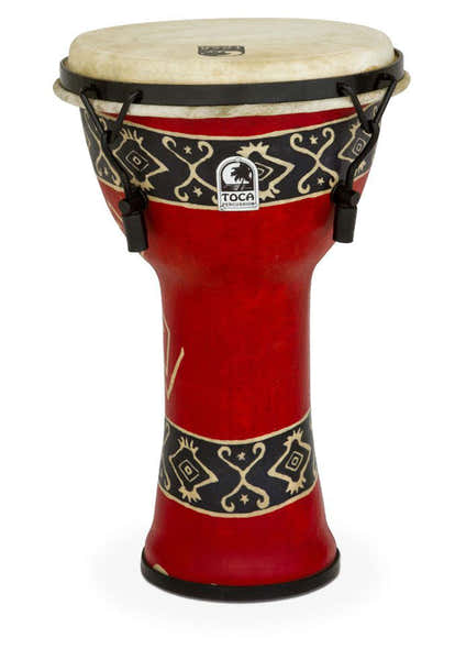 Toca DJEMBE FREESTYLE MECHANICALTUNED BALI RED 12'' SFDMX-12RP