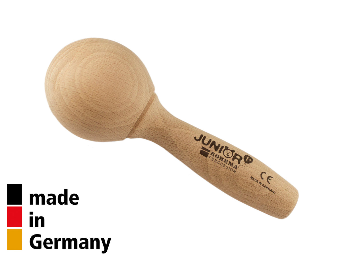 Rohema Mini Maracas Hêtre 13CM - Finition Naturelle - 1+