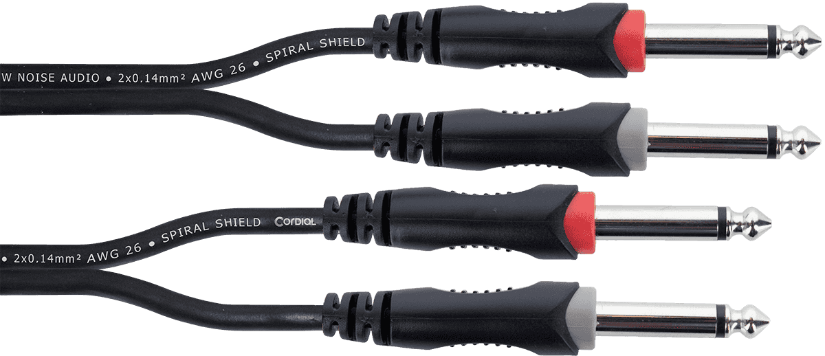 Cavo Audio Doppio Jack Mono 3 M