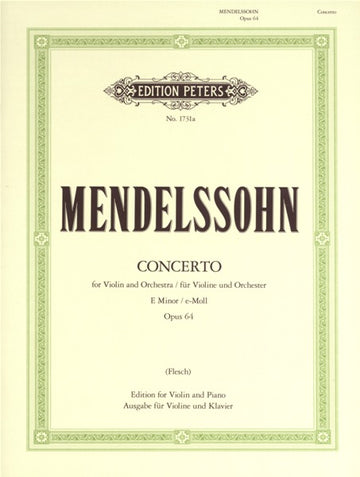 Mendelssohn Felix - Violinkonzert in e-Moll Op.64 - Violine und Klavier