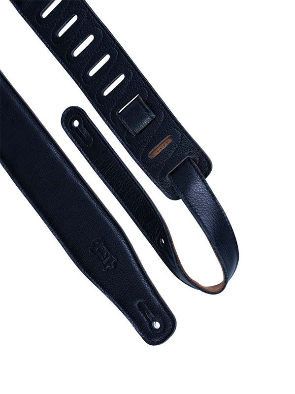 Pelle Imbottita Con Retro In Camoscio 6,4 Cm - Nero
