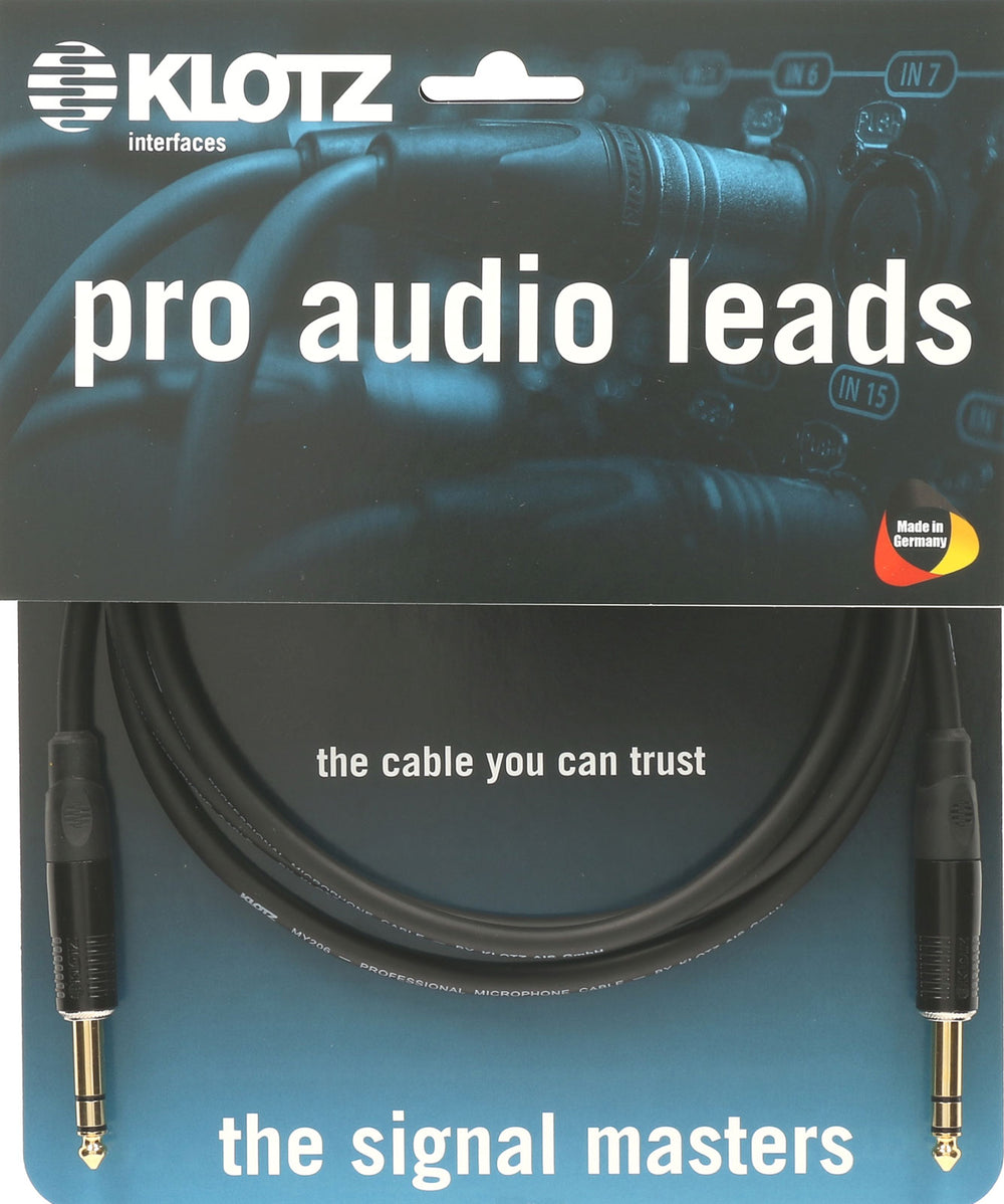 Klotz Cable 2 M Jack Symetrique Or