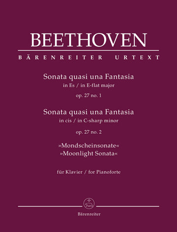 Beethoven L.V. - Sonata Quasi Una Fantasia Op.27 N°1&2 "moonlight Sonata" - Pianoforte