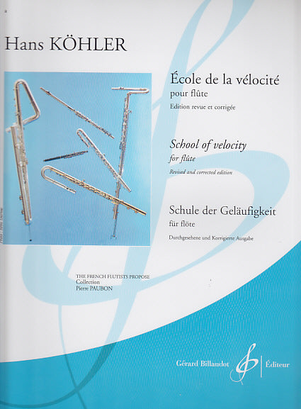 Billaudot École De La Vélocite Flûte - Kohler