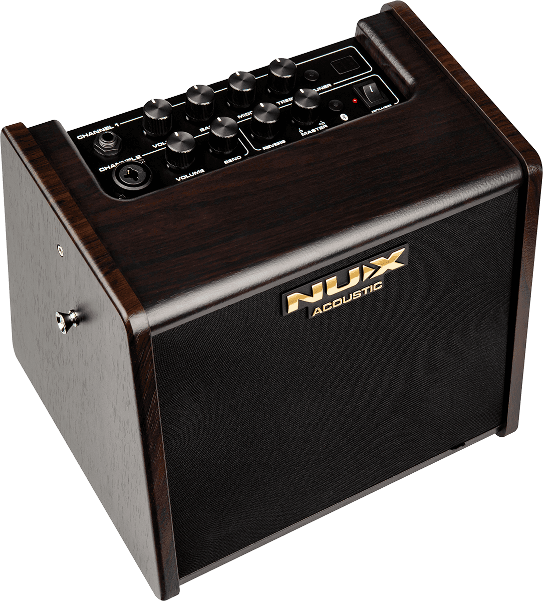 25 WATT ACOUSTIC AMP ON 2 CHANNEL BATTERY + EFFECTS
