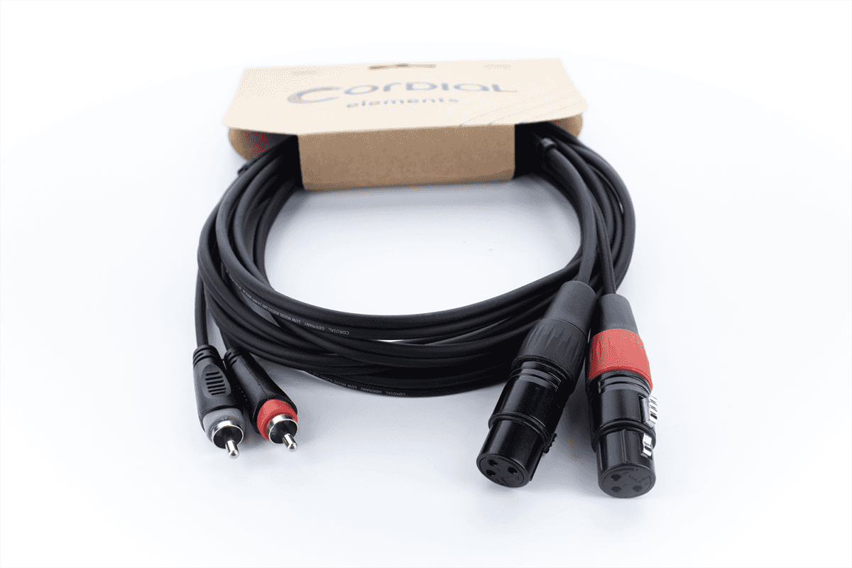 Câble Audio Double XLR Femelle / RCA 3 M