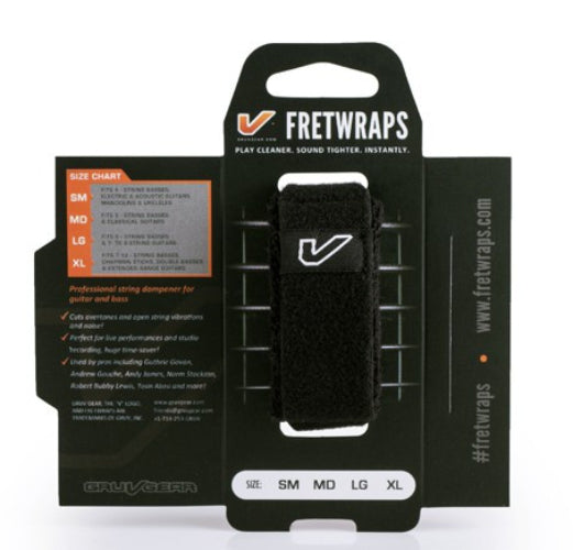 Fretwraps String Muter- 1 Confezione Nero (piccolo)