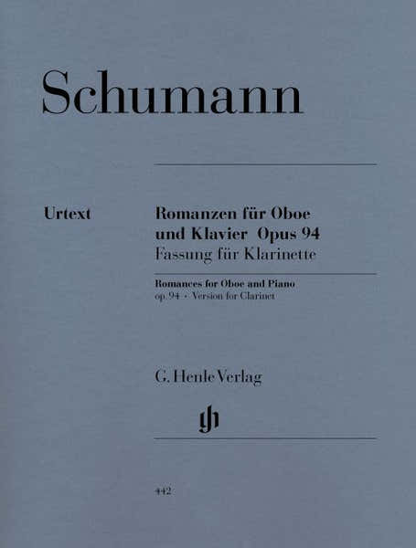 Schumann R. - Romances For Oboe (or Violin Or Clarinet) And Piano Op. 94 (version For Clarinet)