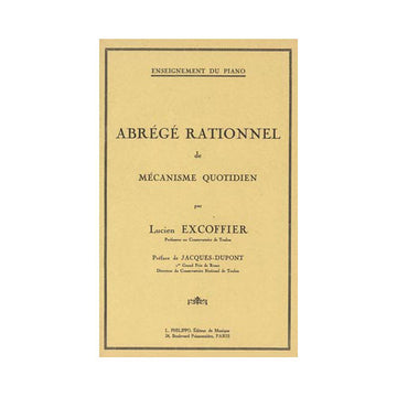 Excoffier - Abrégé Rationnel Mécanisme - Piano